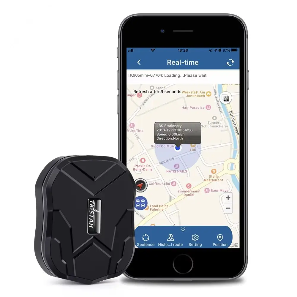 TK905 Portable GPS Tracker Real Time Tracking GSM/GPS Dual-mode Accuracy Positioning Check The History Of Route On Platform