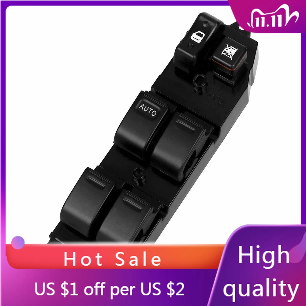 

Front Left Master Power Window Control Switch for Toyota Corolla E11 1995 1996 1997 1998 1999 2000 2001 84820-60090, 84820-AA011