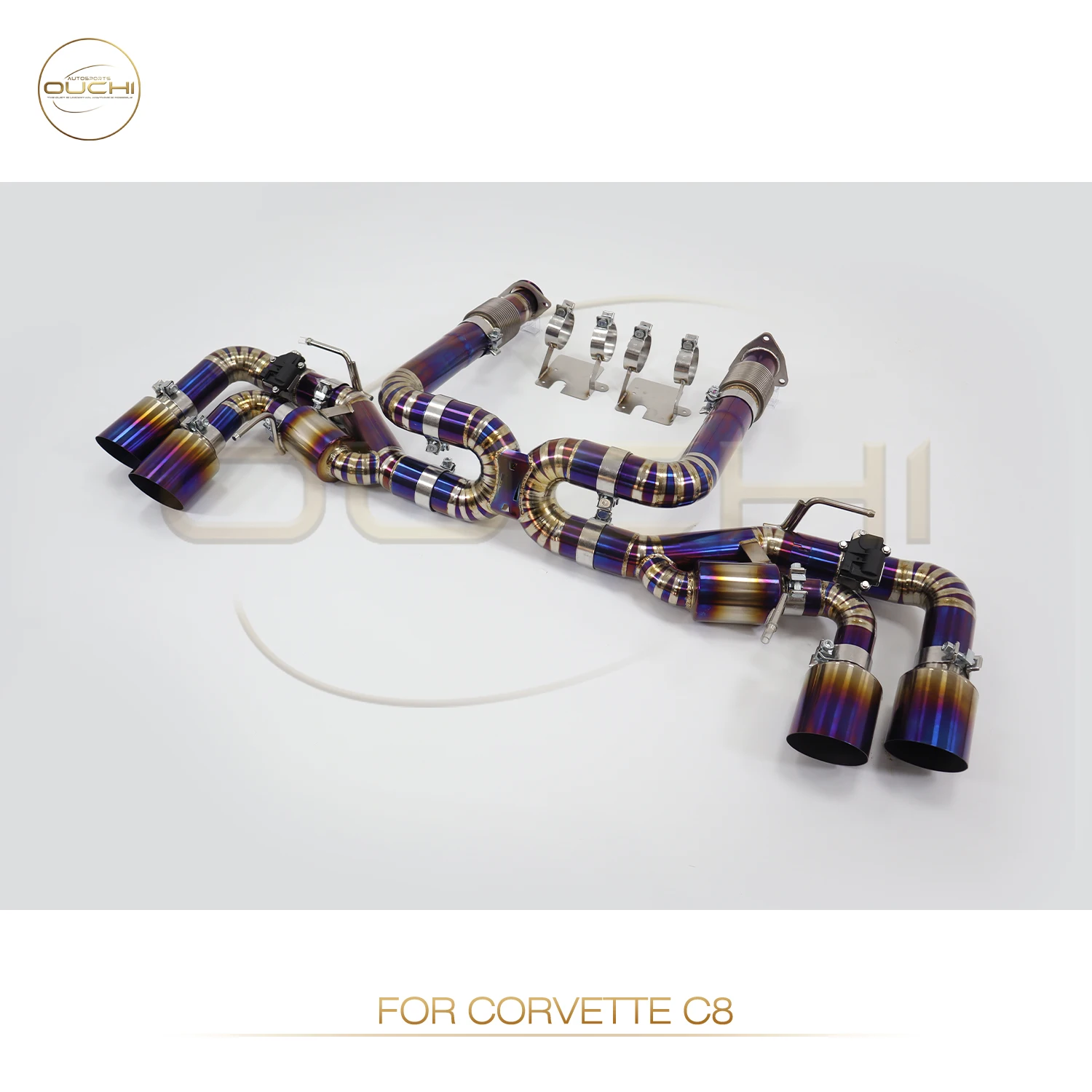 

OUCHI Catback Exhaust System For Corvette C8 With Valve High-Performance Automotive Accessory