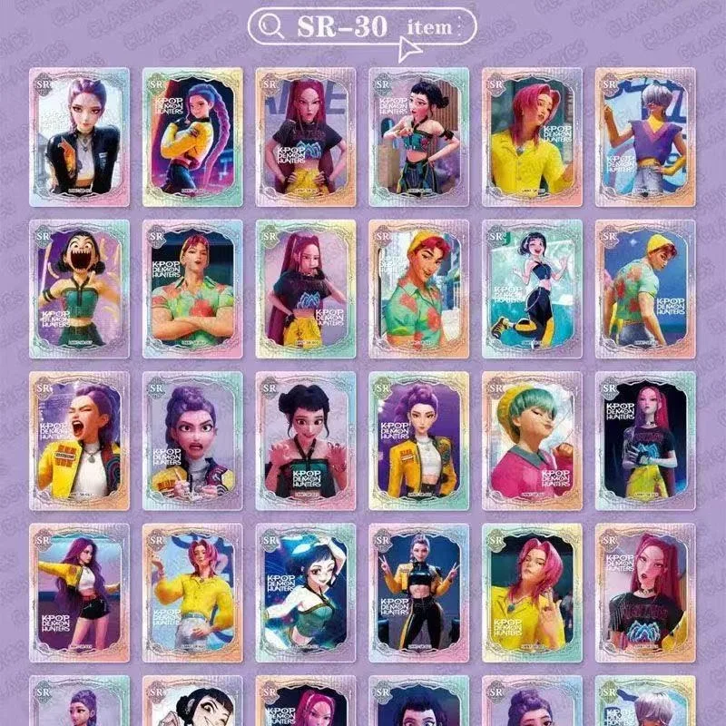 K-pop Witch Hunting Squad Card Witch Hunter girl anime character QR XR rare Thickened collection card