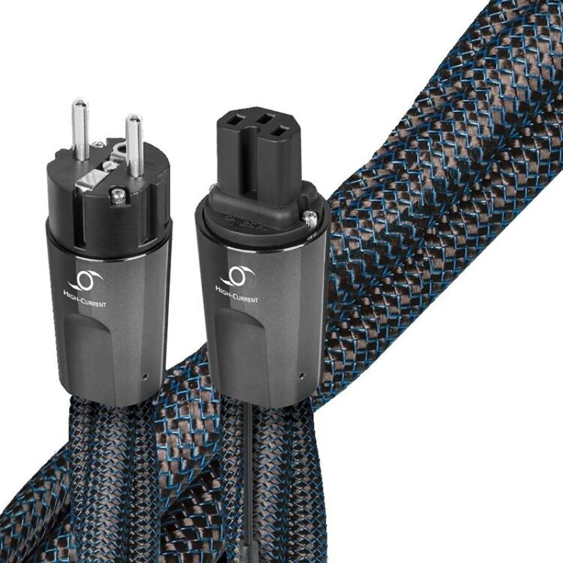 Audiophile Current AC Power Cable Solid Perfect Surface Copper HiFi Audio Line US & EU Plug Cord