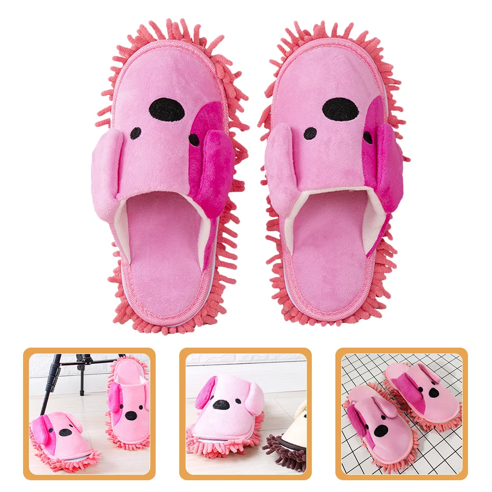 

Slippers Womens Mop Dust Chenille Washable Shoes Women's