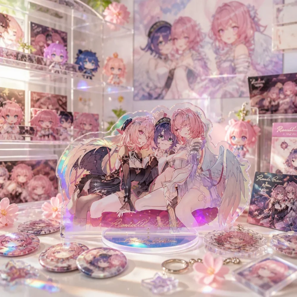 Game Zenless Zone Zero Remielle Anby Demara Acrylic Standee Model Plaque Anime Desktop Signboard Display Decoration Keychain