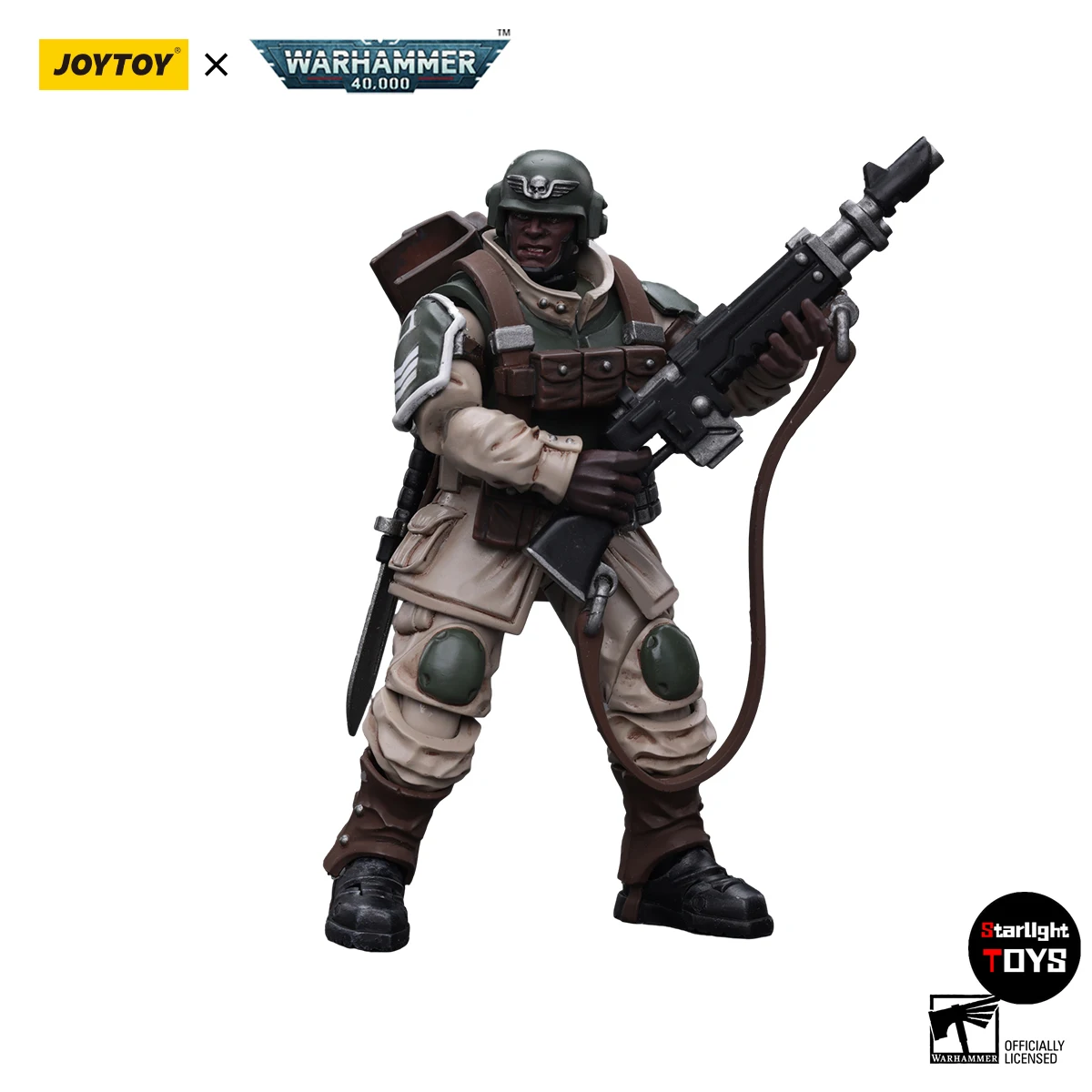 

JOYTOY Warhammer 40K Astra Militarum: Ветеран командного отряда Кадианов с регулируемым стандартным снаряжением