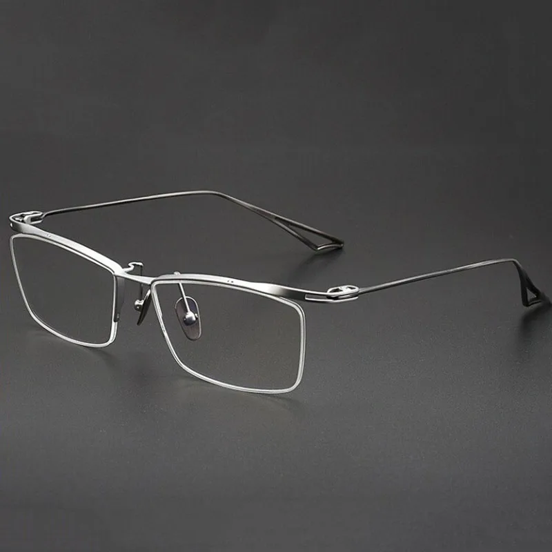 KUXA جودة التيتانيوم النقي الرجال الإطار البصري مكتب الأعمال وصفة طبية العدسات الرؤية التقدمية قصر النظر مد البصر نظارات