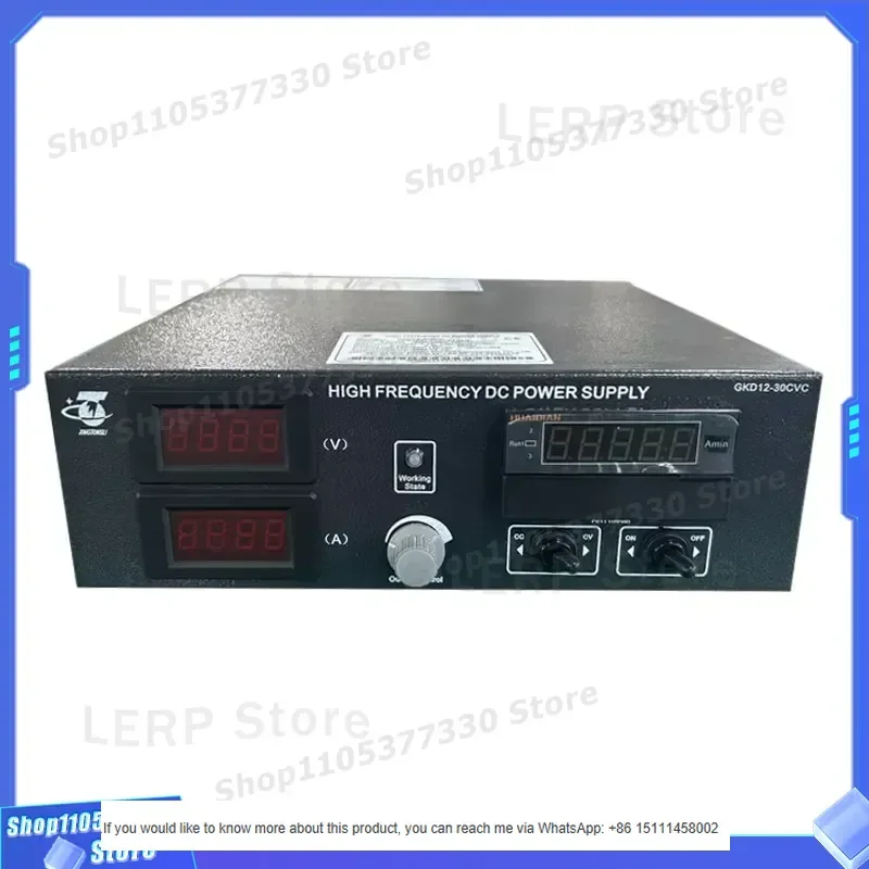 12V 30A DC Power Supply for Electroplating with 220V Single Phase Input with Ampere Minute Meter