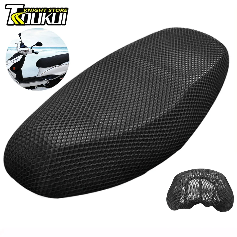 Motorcycle Seat Cushions Motorcycle Accessories Breathable Motorcycle Sun 3D Black Protection Heat Insulation Seat Net