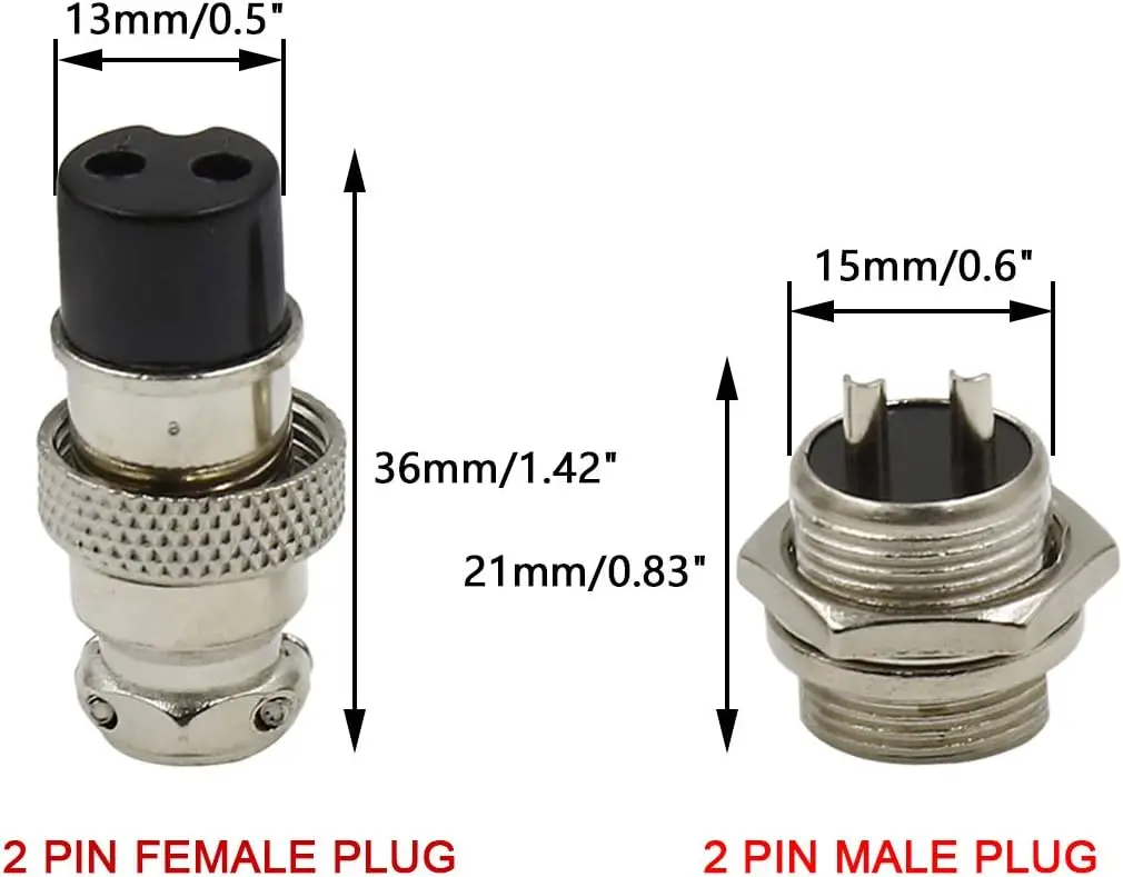 1Set Silver Metal GX16 2/3/4/5/6/8Pin Male Plug Female Socket Aviation Circular Panel Chassis Mount Connector for Industrial