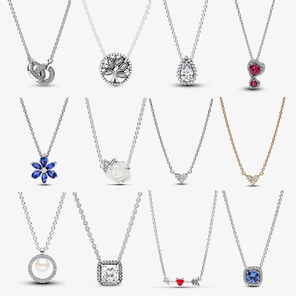 

100% стерлинговое серебро 925 пробы, классическая коллекция, блестящий кулон, базовое регулируемое ожерелье «сделай сам», для красивых подарков женских украшений