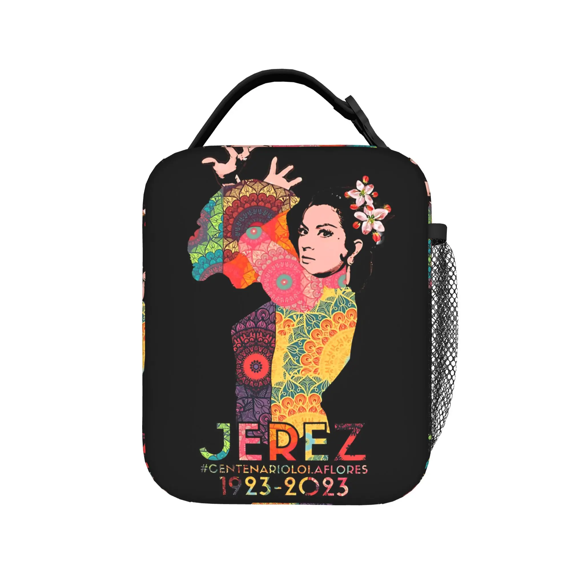 

Сумка для обеда Lola Flores Jerez Centennial 1923-2023, сумка для обеда унисекс, дорожная сумка-холодильник на молнии, термосумка для обеда из оксфордской ткани