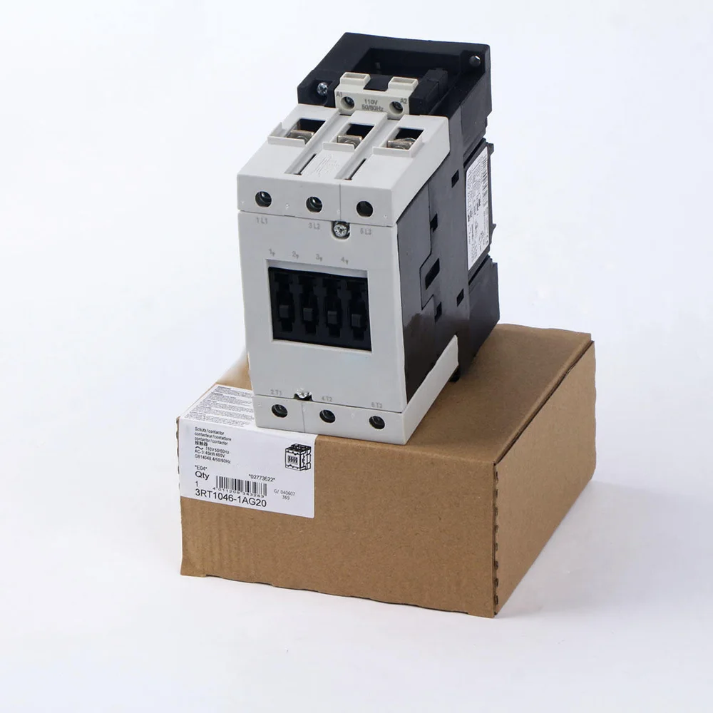 For Siemens 3RT1046-1AG20 3RT1046 95A 45 kW 110V AC 50/60 Hz 3-pole Contactor Module in Box