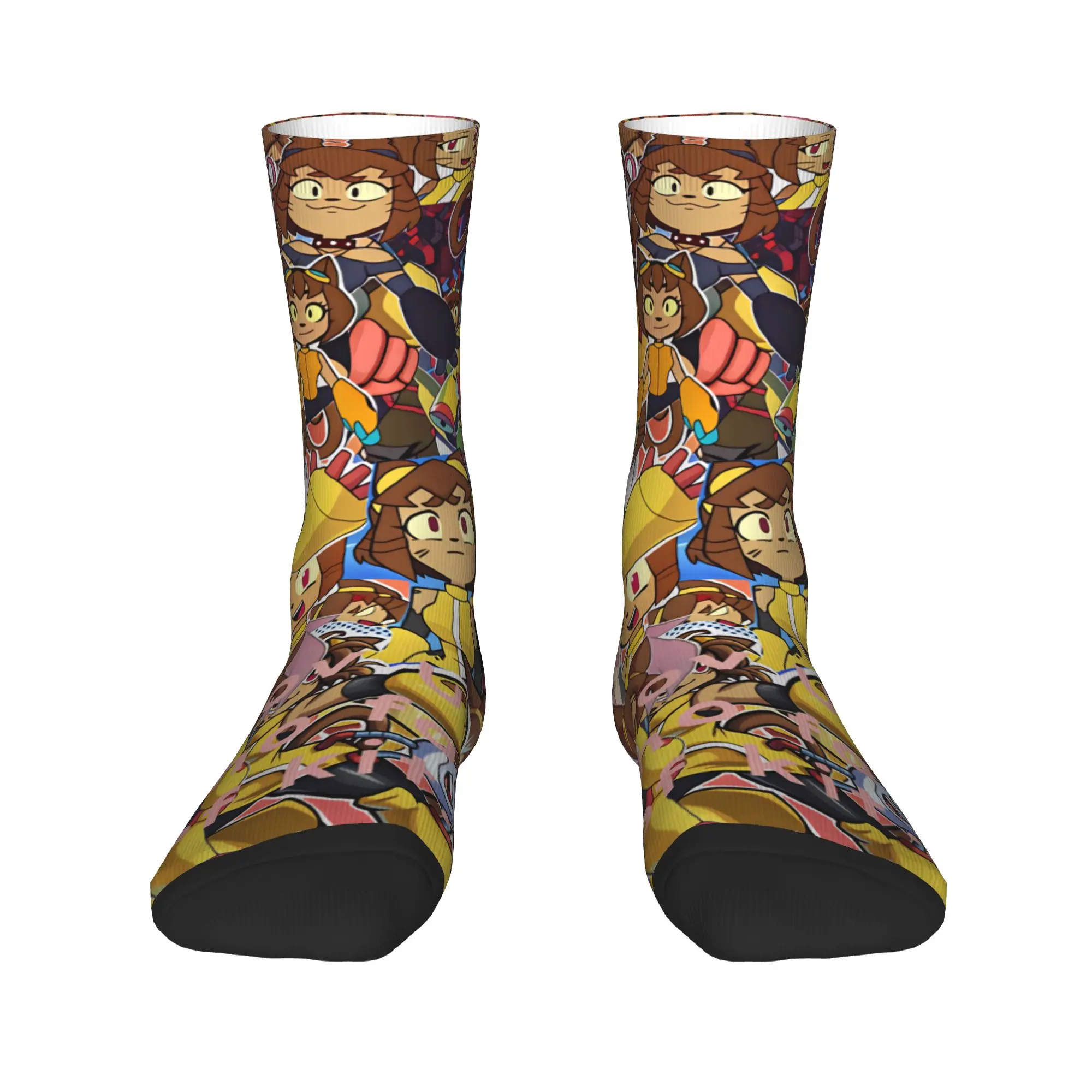 Men Socks Shadow Milk Cookie Run Kingdom Stockings Winter Gothic High Quality Socks Graphic Climbing Non-Slip Socks