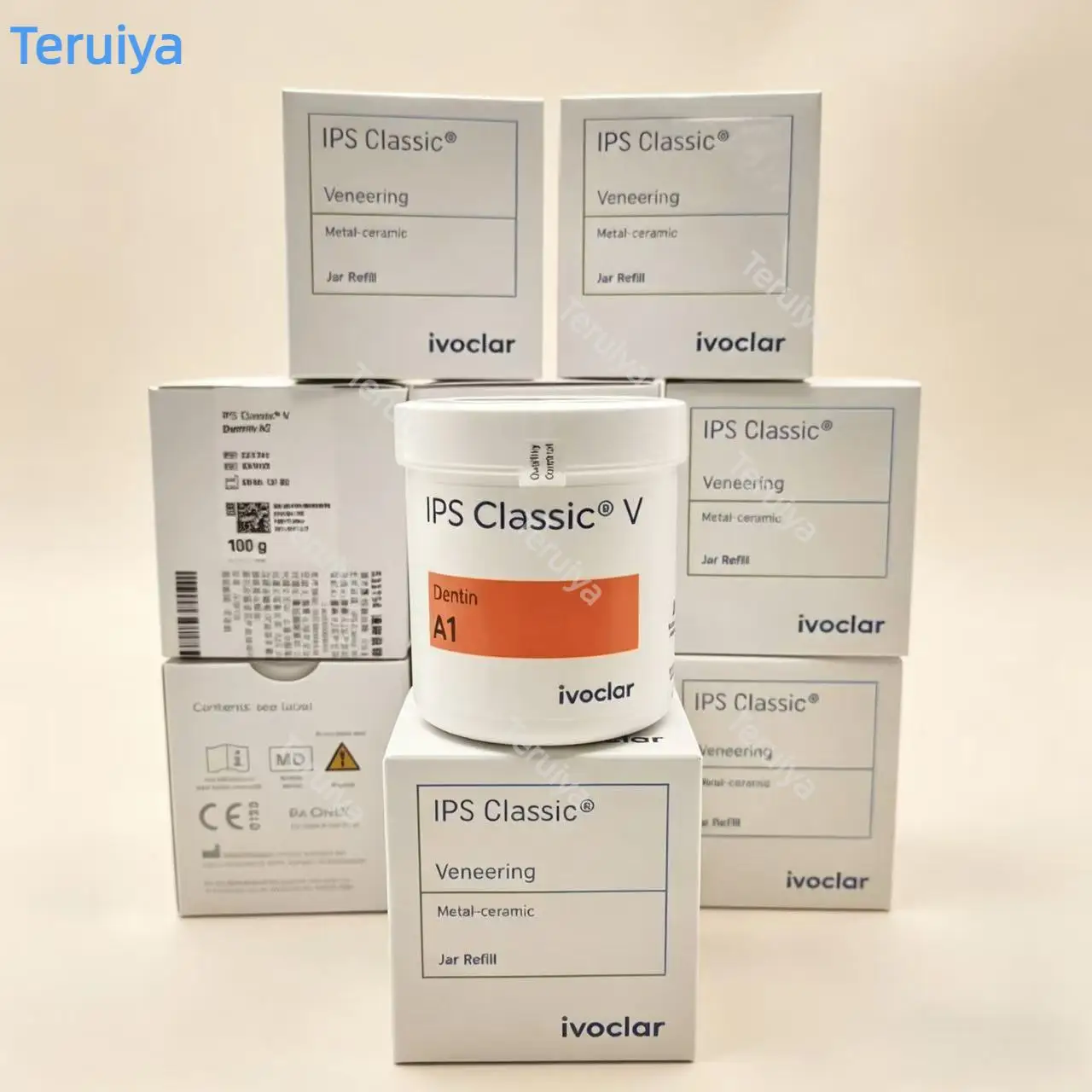 Ivoclar Vivadent IPS Classic V High-Firing Ceramic Powder 250g Dental Lab Metal Ceramic Powder for PFM Denture Restorations