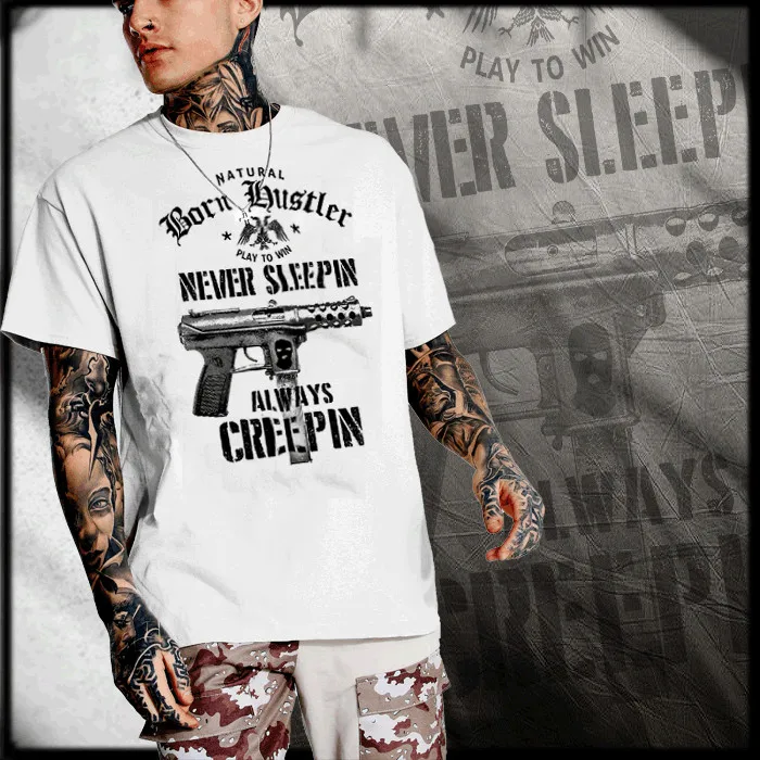 Футболка Born Hustler «Грязные наличные» бангстера, мобстера, моб, городская уличная одежда мафии