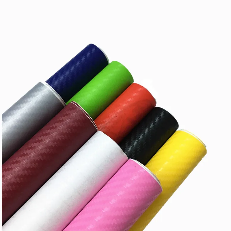 30cmx127cm 3D Carbon Fiber Vinyl Car Wrap Sheet Roll Film Sticker Decal Sale car styling accessories 14 colors options