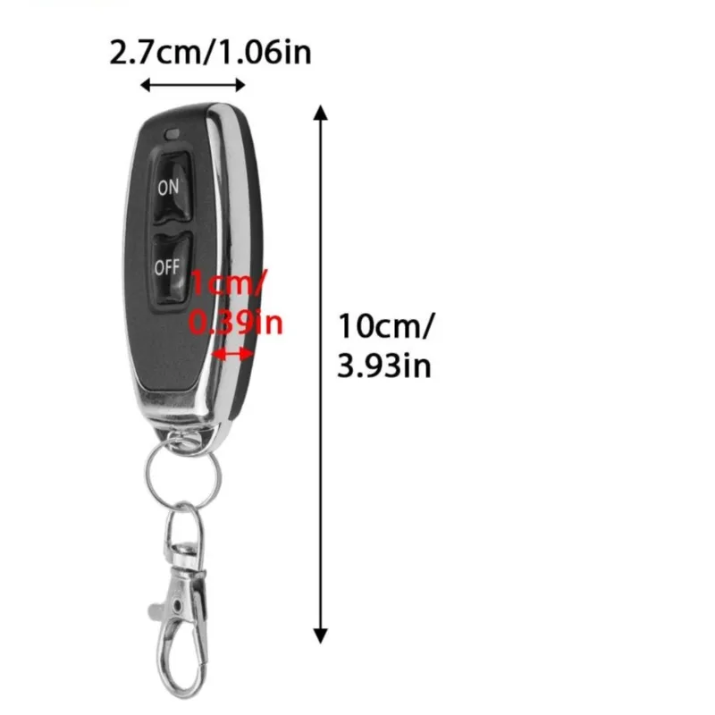 433 Mhz Transmitter 433Mhz Wireless Remote Control Switch AC85-265V Relay 1CH Receiver Controller and 2botton RF