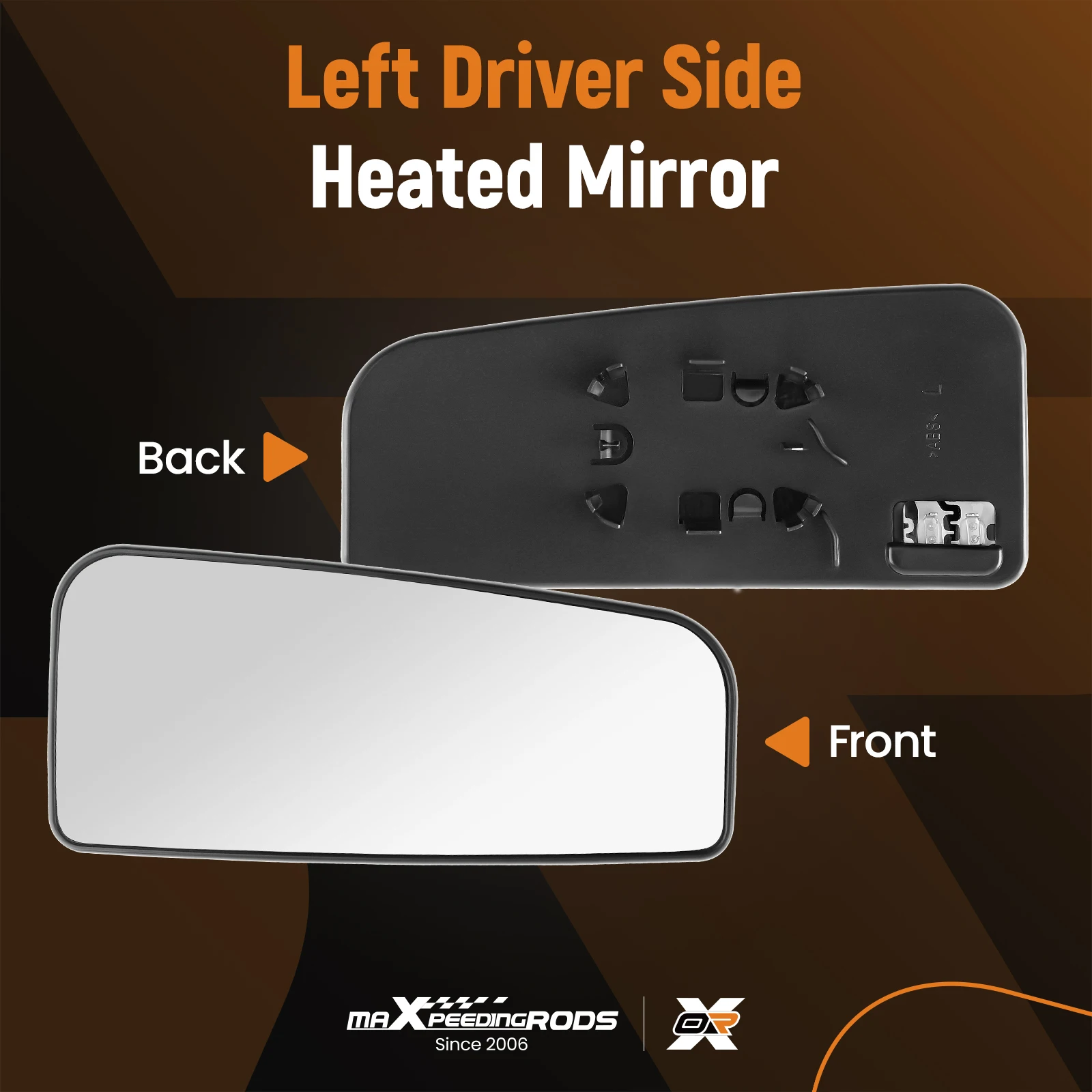 Driver Left Side Heated Lower Mirror Glass Replacement for 2015-2022 ford F150 F250 F350 F450 F550 FL3Z17K707V