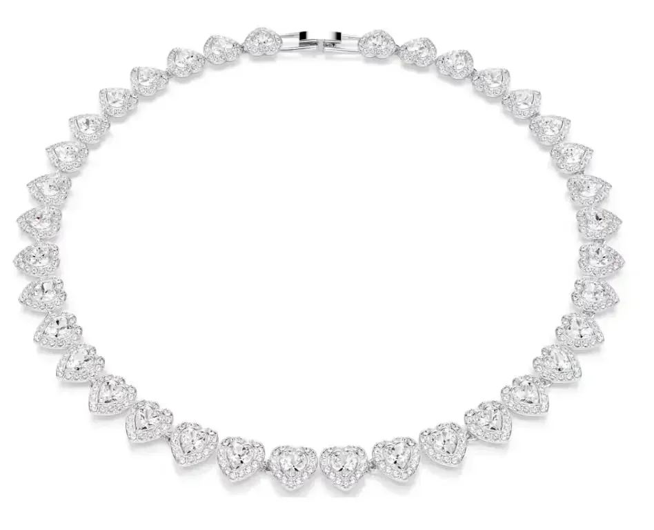 

2026 Hot Sale Good Brand Silver Color Ariana Grande Tennis Necklace Women's Romantic Luxury Jewelry Gifts Set