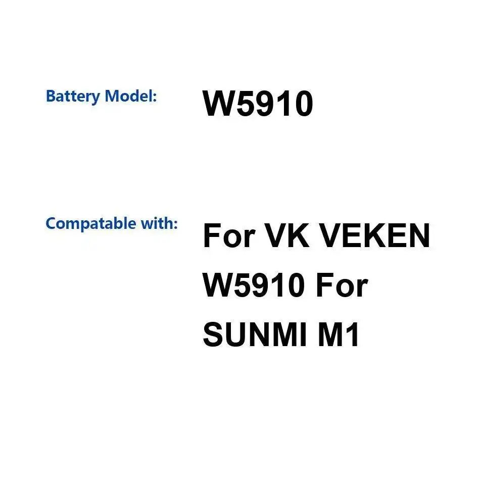 

Long-Lasting Performance For Veken W5910 Sunmi M1 Reliable Power Supply Mobile Phone Battery 3000Mah