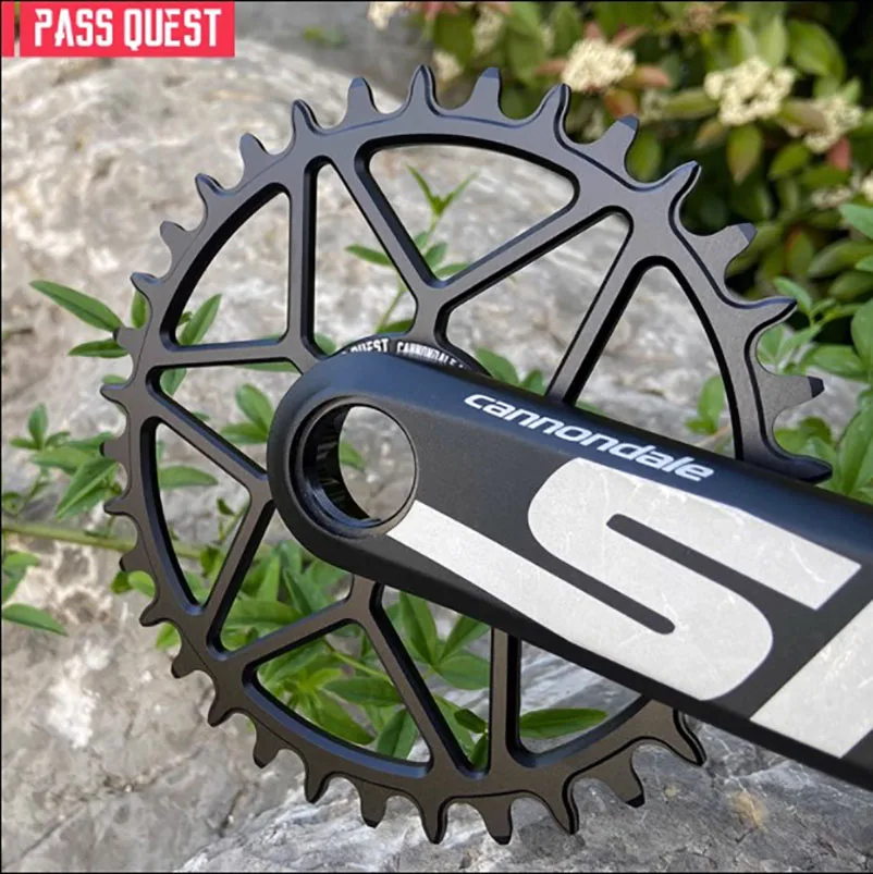 PASS QUEST For Cannondale Direct Mounted Chainring Round Narrow Wide Teeth Chainwheel For SL SISL FSA Single Disc