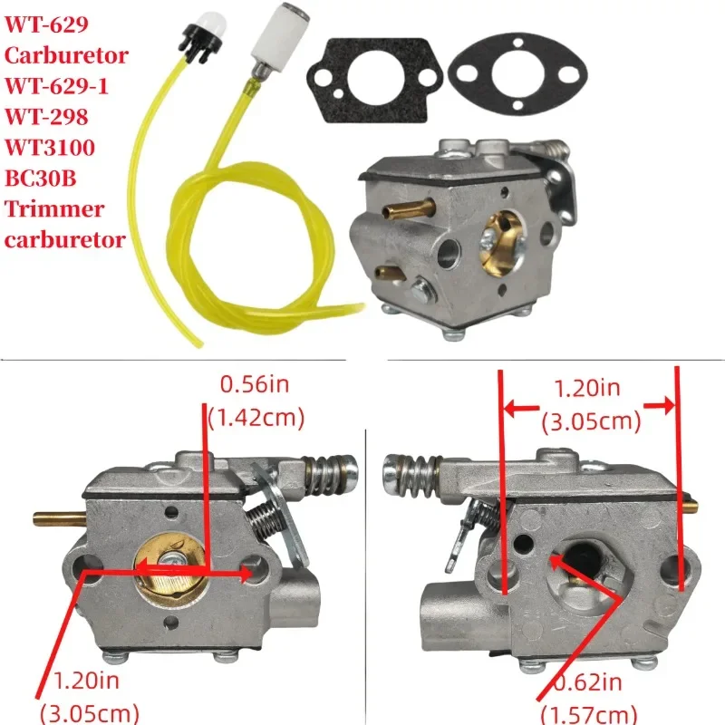 Vocho S Thil Suit  Alloy Wt-629 Carburetor Wt-629-1 Wt-298 Wt3100 Bc30b Trimmer Correct Carb