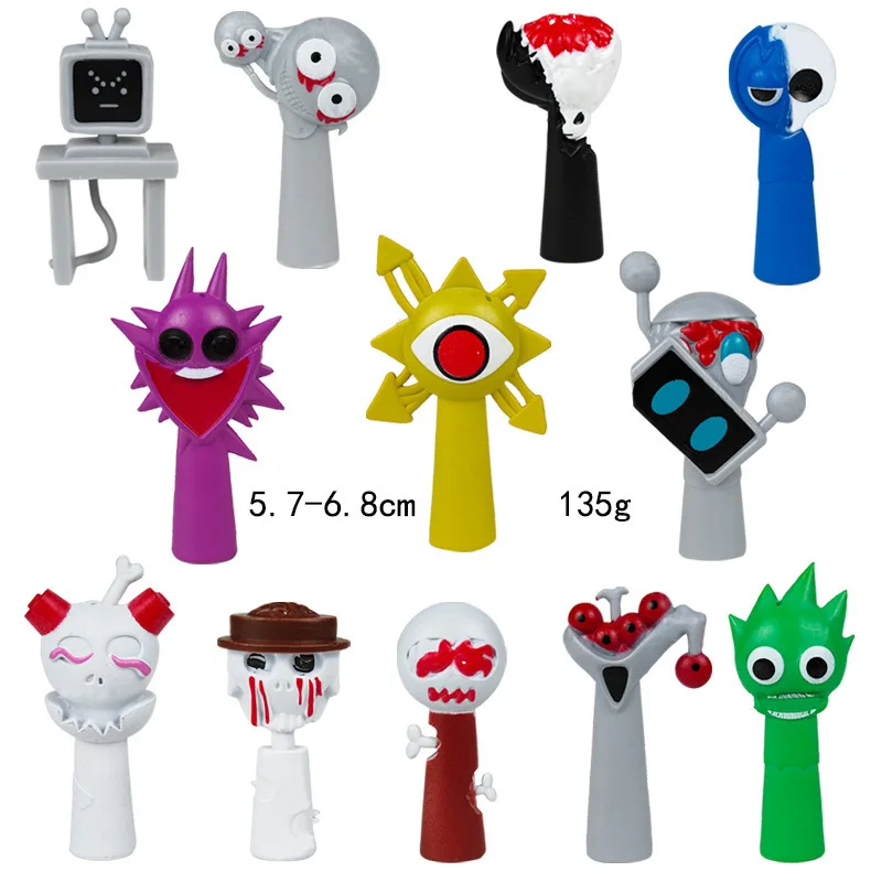 Sprunki Figures Incredibox Sprunki Toy Sprunki Figurines Oren Wenda Jevin Figure Set Pvc Model Ornament Birthday Christmas Gift