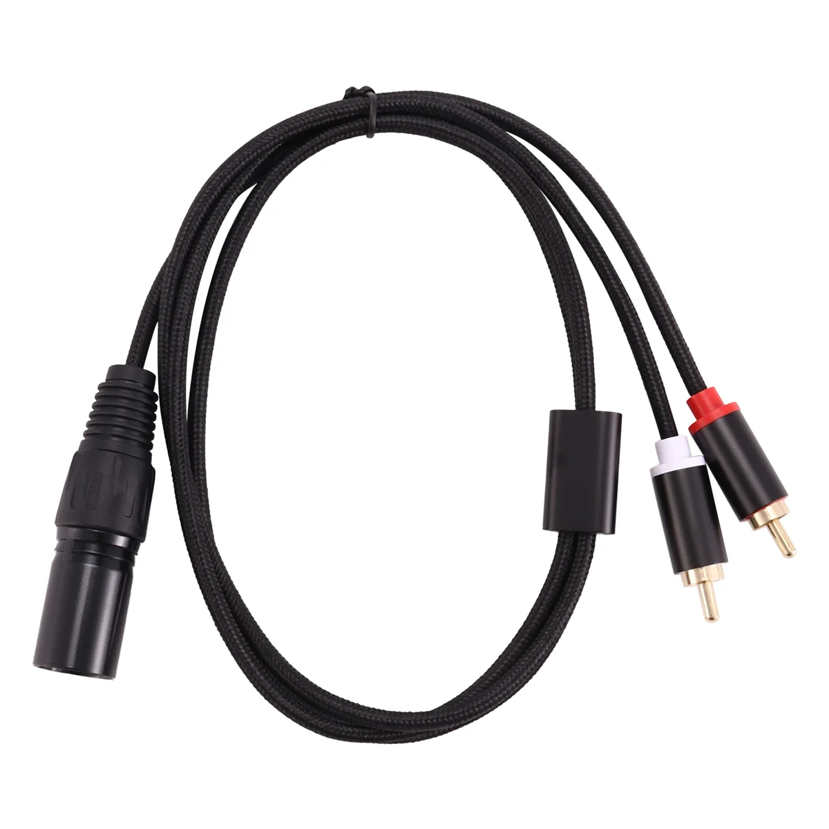 XLR To Dual RCA Audio Cable A1 XLR Male 3 Pin To Dual RCA Male Plug Stereo Audio Cable Amplifier Mixing Plug AV Cable 1M