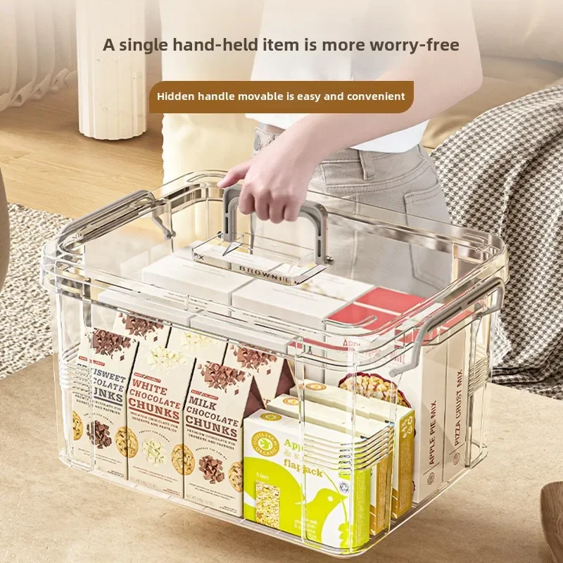 Multi-layer Large-capacity Drug Storage Box Household Transparent Sorting Medical Emergency Portable Medicine Box