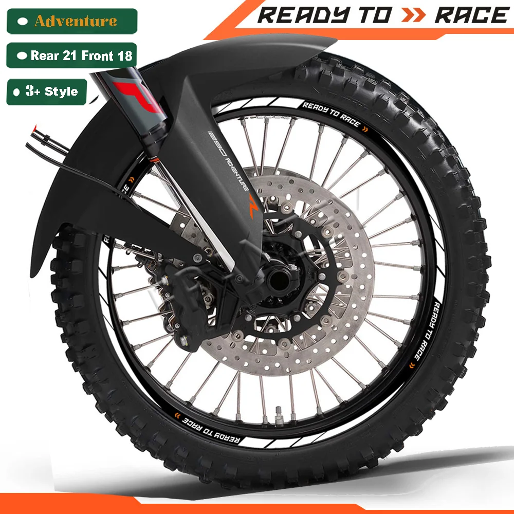 

For KTM Adventure Wheel Sticker Reflective Motorcycle Accessories Super R S 250 390 690 790 890 950 990 1050 1090 1190 1290 2023