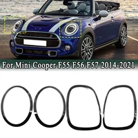 Para Mini Cooper F55 F56 F57 One S JCW 2014-2021 faro delantero luz trasera envolvente embellecedor estilo cubierta de decoración Exterior
