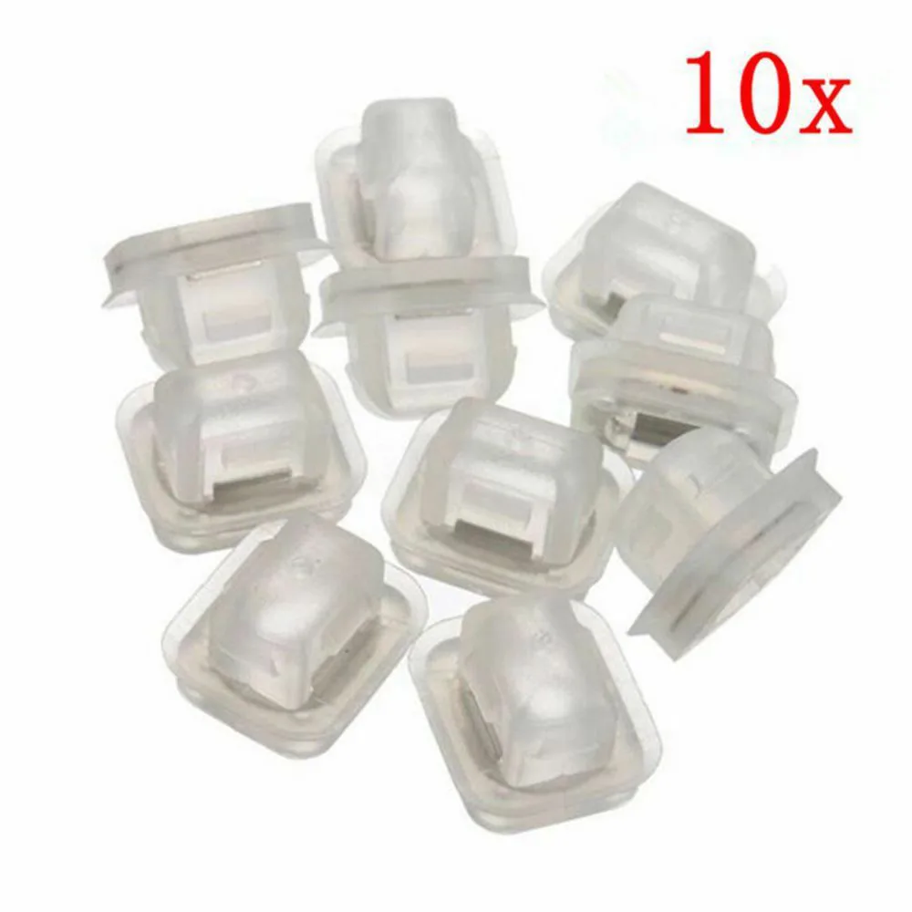 Reliable Fit and Convenient White Door Trim Strip Moulding Clips Grommets For BMW E46 E90 E91 E92 (Pack of 10)