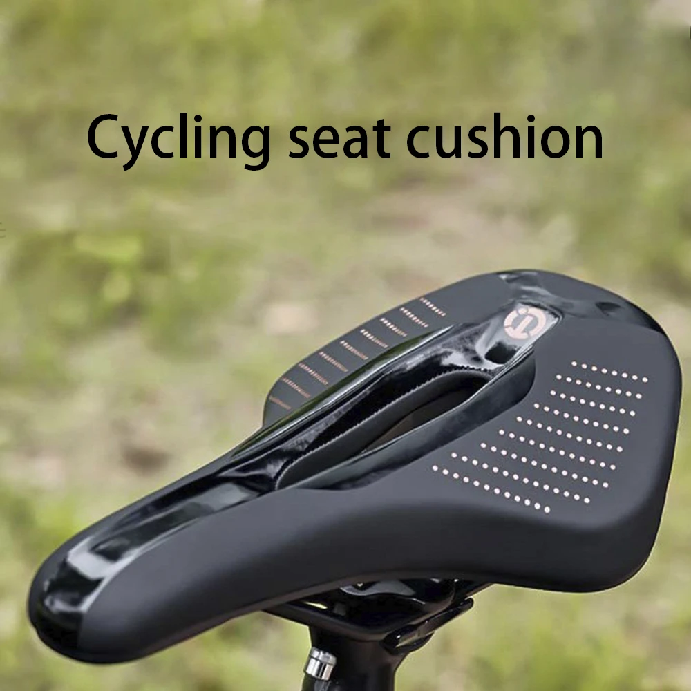 1 Pc MTB Shock Absorption Bike Saddle Sponge Waterproof Non-Slip Mountain Bicycle Seat Durable for Outdoor Riding 26*16cm