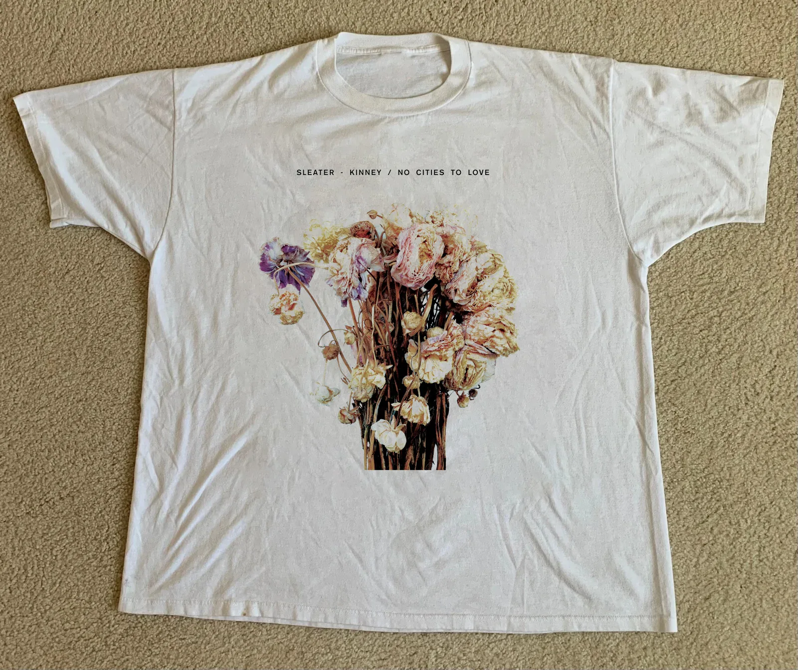 Sleater Kinney No Cities To Love White All Size T Shirt Ac1406