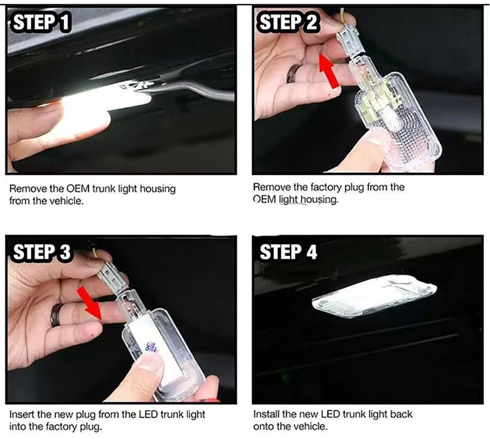 1 Stück Auto-LED-Kofferraumbeleuchtung, Heckklappenlampe 12V Weiß für Honda Civic 11. Generation 2022-2026 Civic Hybrid 2025 – Detail 19