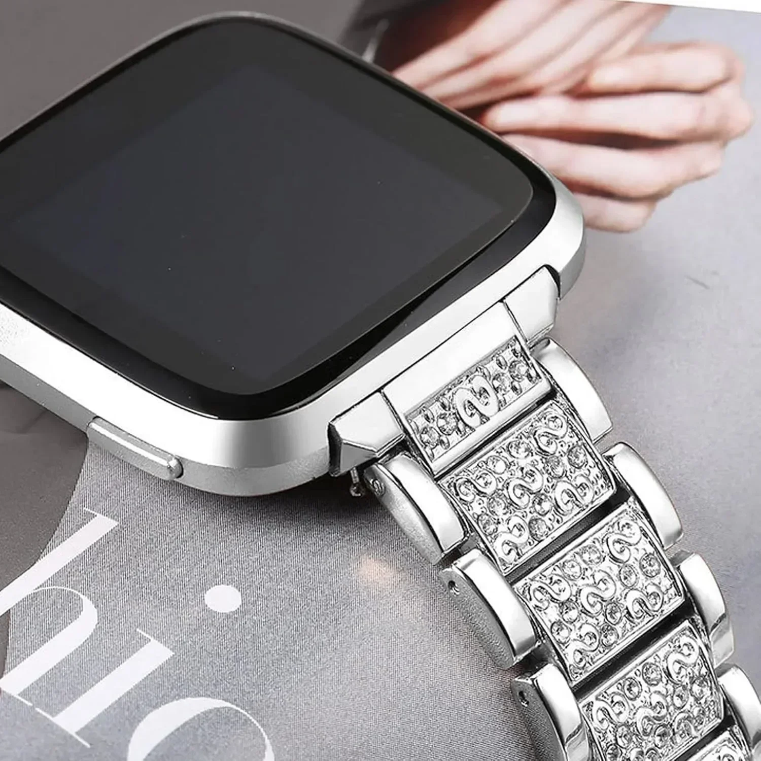 Diamond Bling Strap For Apple Watch Band 49-45-40mm 44-41mm 46-42mm Metal Belt For IWatch Series 10 9 8 7 SE 6 5 Women Bracelet