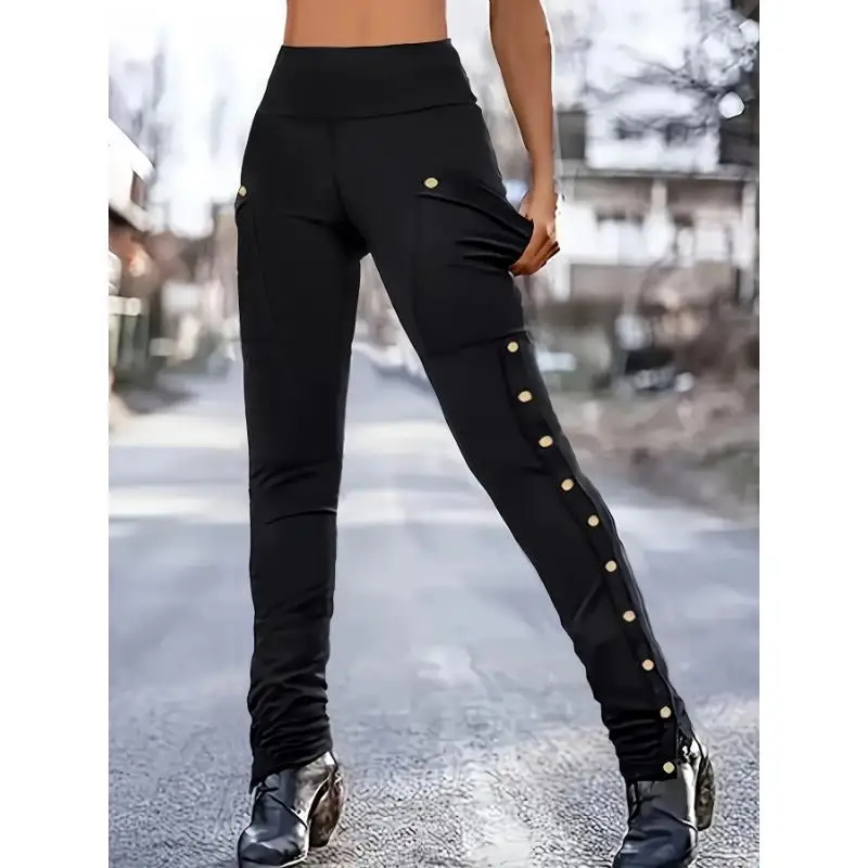 

High Waist Slim Fit Trousers Q 71011 Elastic Comfortable Casual Harlan Pants Neutral Style Other Material 100% Spring 2026