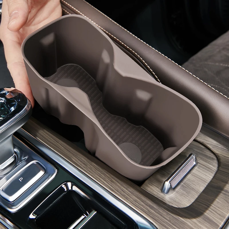

For Geely Monjaro KX11 Xingyue L 2026 Central Control Cup Protective Sleeve Silicone Cup Groove Pad Decorative Supplies