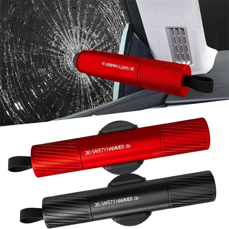 2026 New 2 In 1 Car Safety Hammer Auto Emergency Glass Window Breaker Seat Belt Cutter Life-Saving Escape Car Emergency Tool