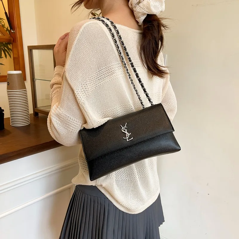 

Роскошная и элегантная женская сумка через плечо, высококачественная дизайнерская женская сумка, модная сумка через плечо с ремешком-цепочкой