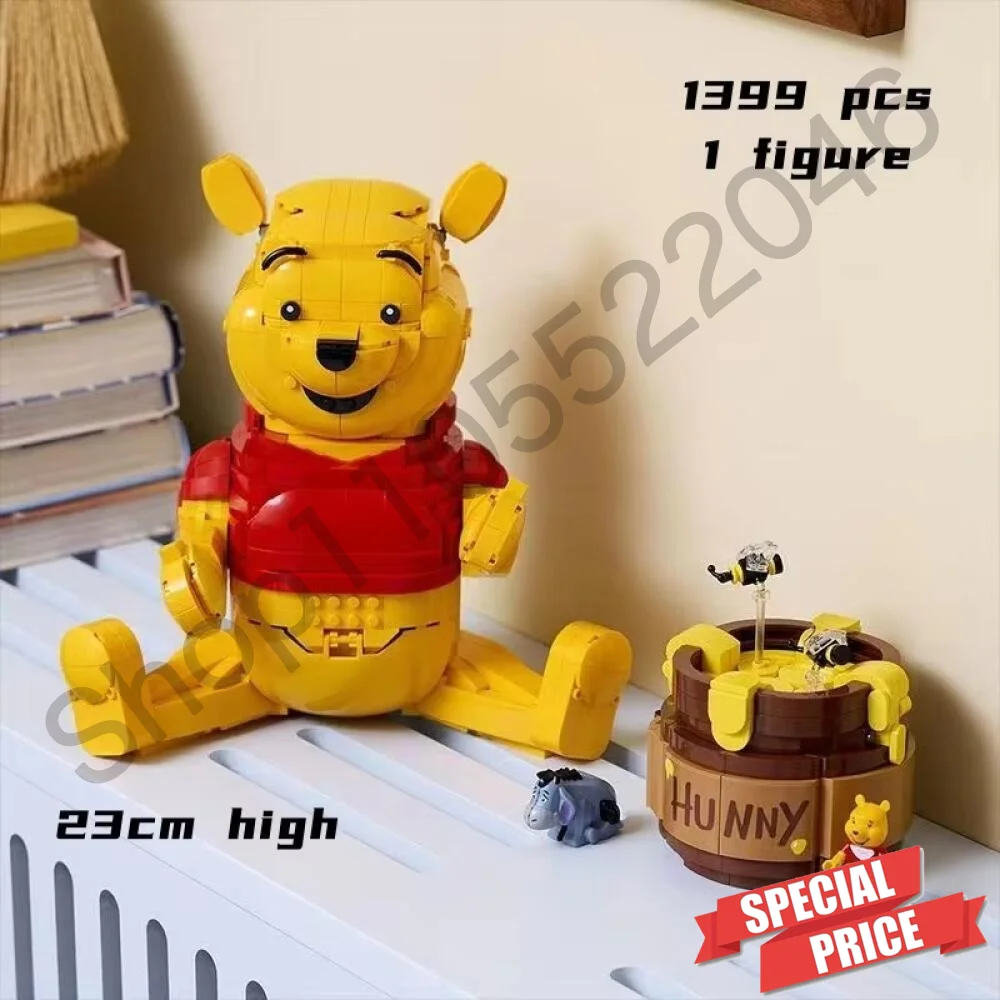 Super popular 1399pcs  Bricks Winnie The Pooh Building Blocks Cartoon Movie Bear Model Assemble for Christmas Gifts - view 2