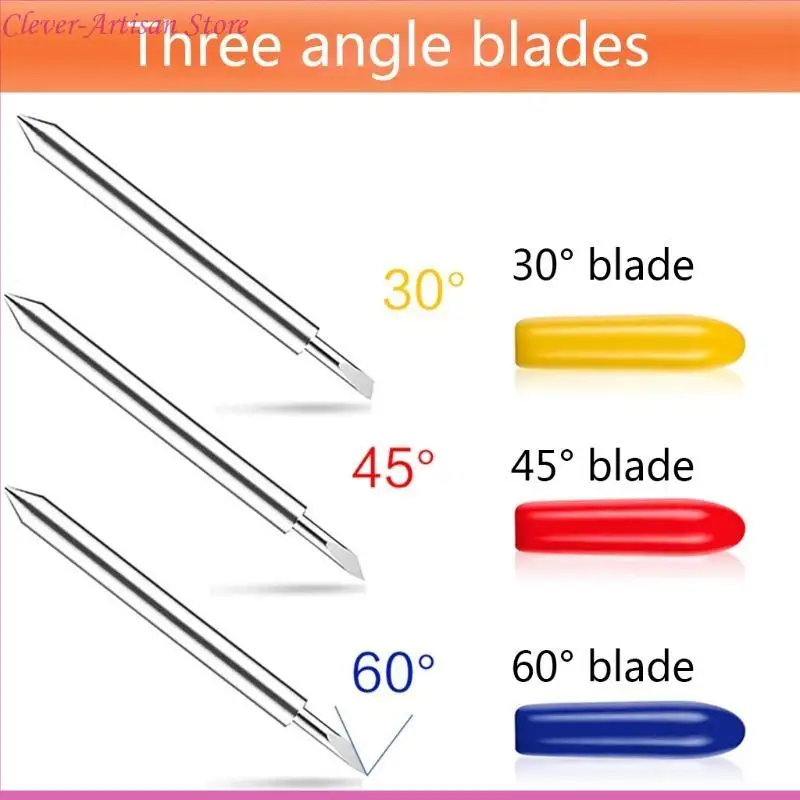 E06B portable 30/45/60 degrés tungstène en acier des lames compatibles pour le traceur coupe W / Roland avec lame bloc