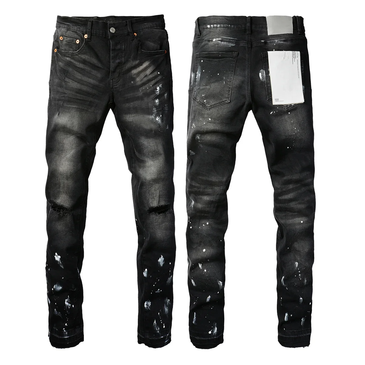 

Jeans American High Street Black Paint Old 9002 Brands Pants