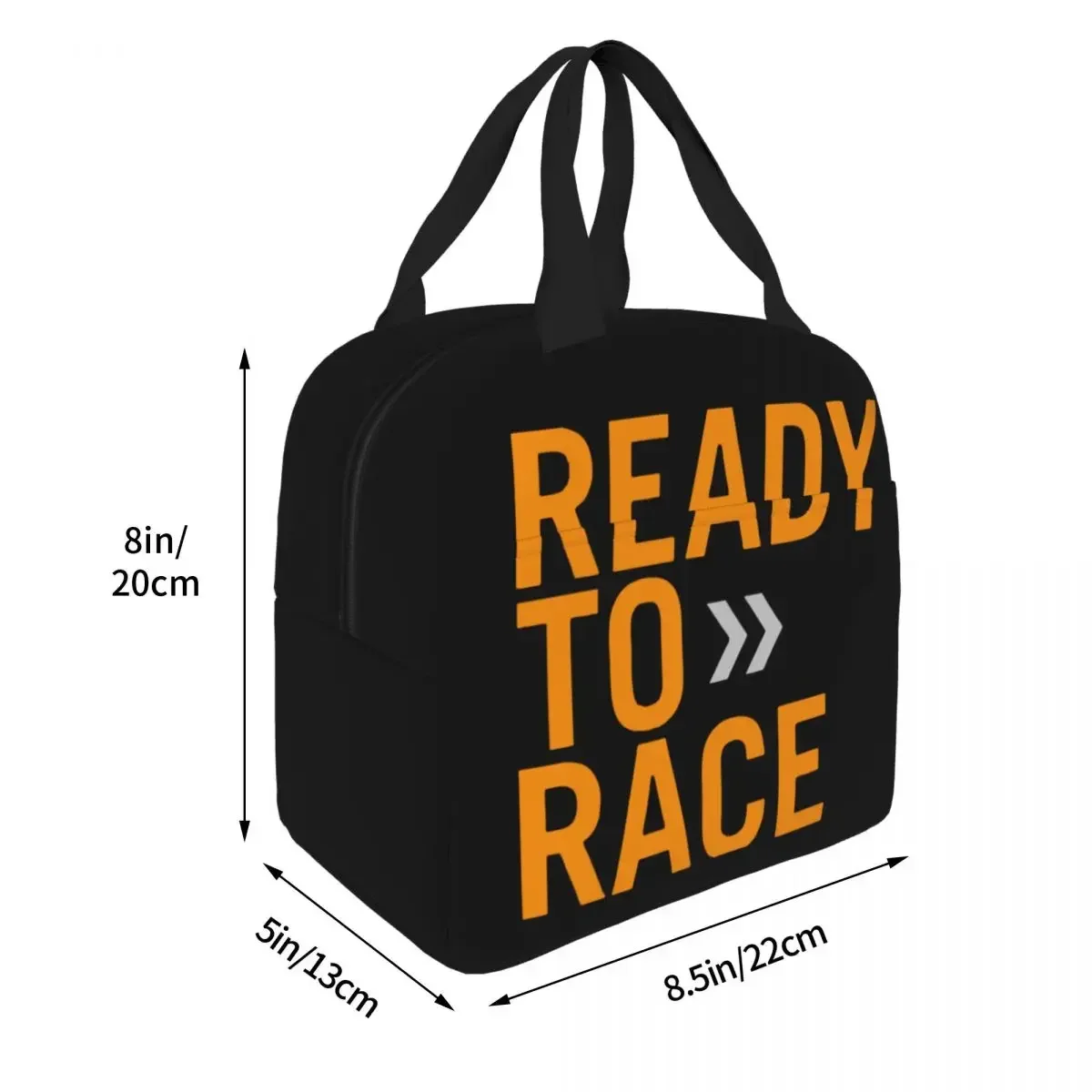 Isolierte Lunchtasche „Ready To Race“, auslaufsicher, für Motocross, Bitumen, Bike Life, Lunchbehälter, Kühltasche, Tragetasche, Lunchbox, Schule, Reisen