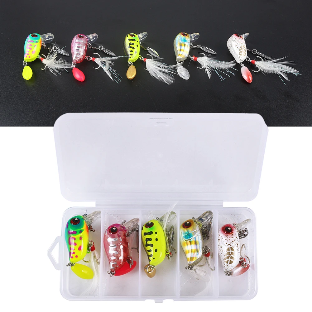 Crankbait Fishing Lure With Hook Body Patterns Confuse Fish. High-resolution Plastic Simulated Eyeballs Fishing