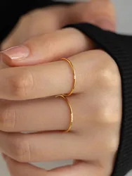 New Fashion 1.2mm Stainless Steel Cubic Zirconia Thin Tiny Waterproof Fashion Jewelry Zircon Pinky Toes Ring For Women Baby Girl
