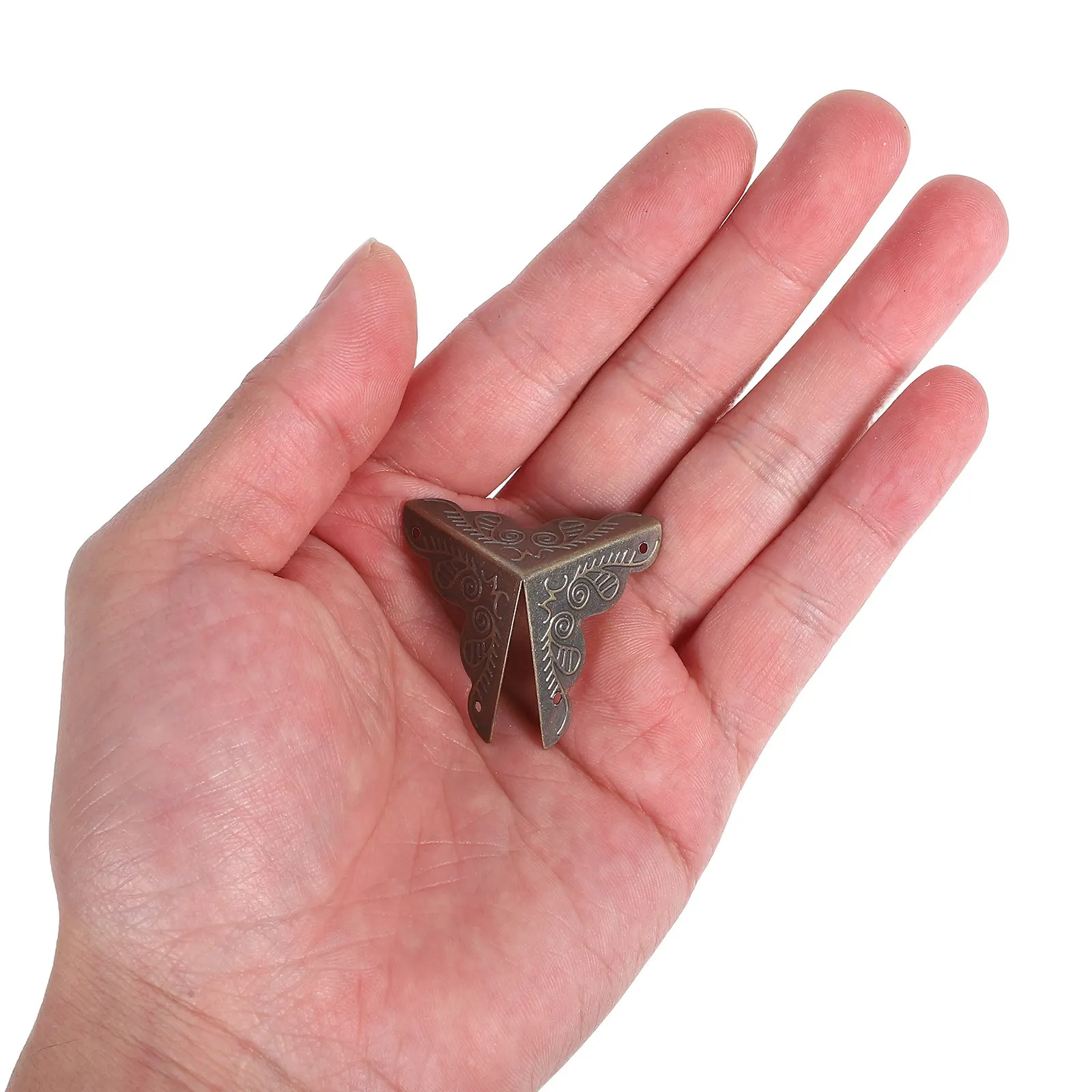 20Pcs 25Mm Style Metal Corner Guards Decorative Box Corners Edge and Corner Guards for Jewelry Boxes Dresser Table