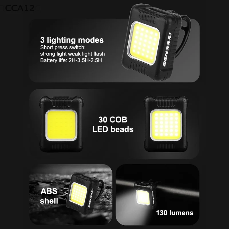 Bike Light Waterproof Super Bright Multiple Lighting Modes Rechargeable Night Riding Cycling LED Bicycle Tail Light