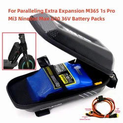 For Paralleling Extra Expansion M365 1s Pro Mi3 Ninebot Max G30 Cable accessories 36v 4.4Ah and Battery Bag  18650.00