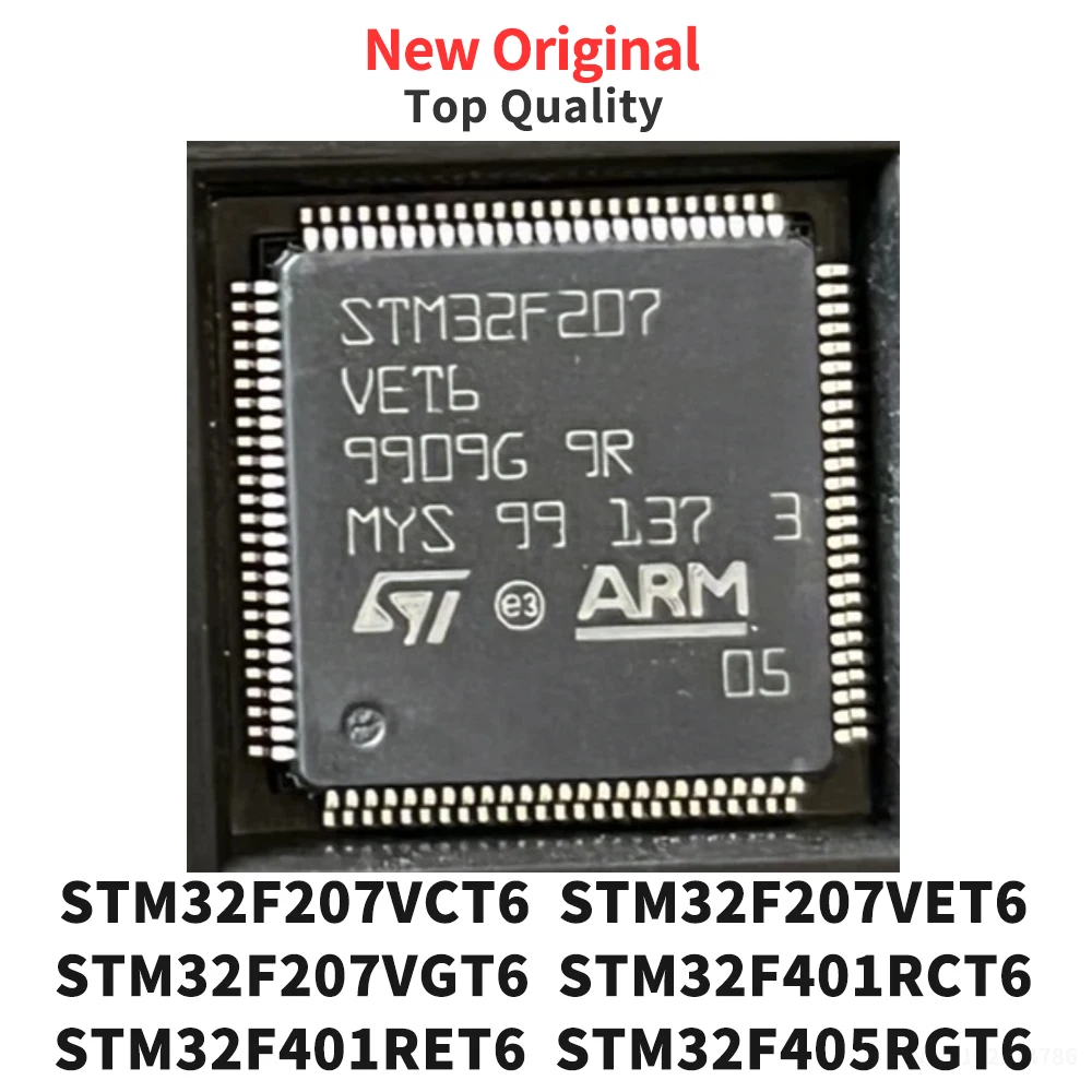 (1 Piece) STM32F207VCT6 STM32F207VET6 STM32F207VGT6 STM32F401RCT6 STM32F401RET6 STM32F405RGT6 STM32F405VGT6 STM32F405RGT6 QFP