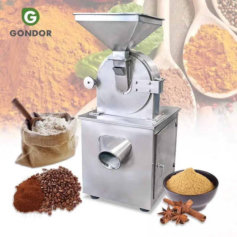 Dry Food Crusher Hammer Electric Mill Equipment Sea Salt Chilli Mill Grind Machine 2023 Pulverizer for Home